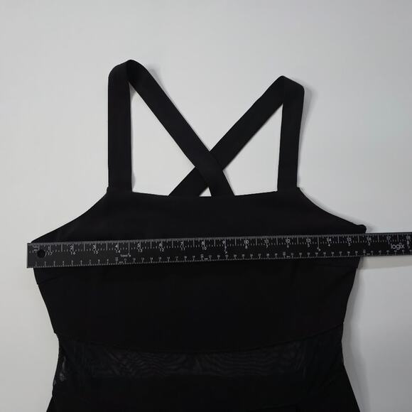 Forever 21 Black DressMini Dress Size S Cross-Back Skater Fit & Night Out Party - Picture 4 of 7